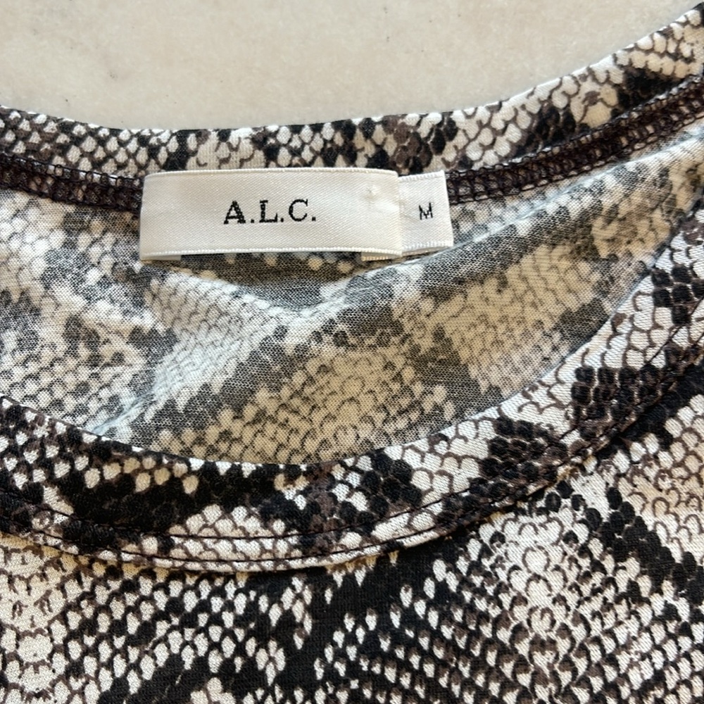 Nwot A.L.C. Kati Python Print Tissue Cotton Puff … - image 8